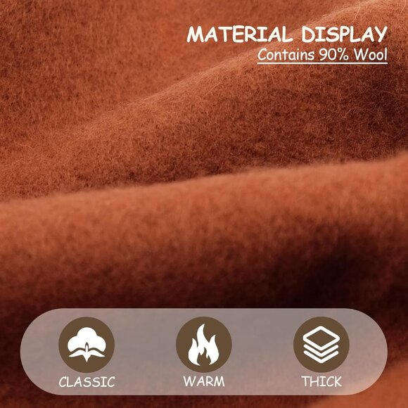 Women Wool Beret Hat French Style Solid Color - Picture 3 of 8